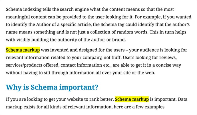 Schema Markup